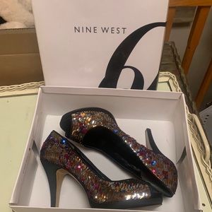 Nine West Multicolor Sequence Heels